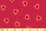 Lewis and Irene - Little Matryoshka - Hearts - Red (A568.1)