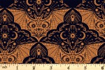 Lewis and Irene - Cast a Spell - Floral Bat - Orange (A720.1)