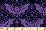 Lewis and Irene - Cast a Spell - Floral Bat - Purple (A720.2)