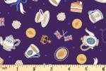Lewis and Irene - Coronation Day - Street Party - Royal Purple with Gold Metallic (A761.1)
