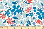 Liberty Fabrics - Carnaby - Bohemian Bloom - Blues and Reds (04775952/A)