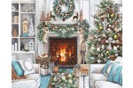 Luca-S - White Christmas Interior (Cross Stitch Kit)