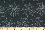 Moda - Essential Halloween - Spiderwebs - Midnight (20732-12)