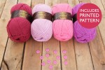 Attic24 - Pink Bunting (Stylecraft Yarn Pack with 13 Buttons)