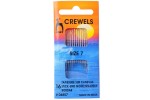 Pony Gold Eye Hand Sewing Needles, Crewels / Embroidery, Size 7 (pack of 16)