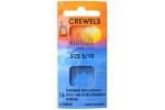 Pony Gold Eye Hand Sewing Needles, Crewels / Embroidery, Sizes 5, 10 (pack of 16)