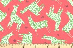 QT Fabrics - Alpaca Picnic - Alpaca Silhouettes - Dark Coral (26544C)