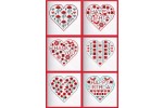Riverdrift House - Poppy Hearts Greeting Cards (Cross Stitch Kit)