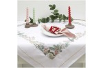 Rico - Chistmas Rose Table Cloth, 90 x 90cm (Embroidery Kit)