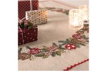 Rico - Christmas Bauble Wreath Tablecloth - 90 x 90cm (Embroidery Kit)