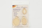 Siesta - Miniature Display Frames, Wooden Ovals, 2.5 x3in, 2.5 x 2in, 2 x 1.5in (Pack of 3)