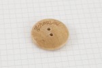 Scheepjes Varnished Olive Wood Round Button, 30mm