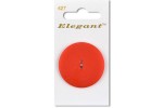 Sirdar Elegant Round 2 Hole Plastic Button, Red, 38mm (pack of 1)