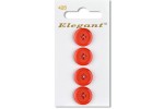 Sirdar Elegant Round, Rimmed Buttons, Red, 16mm (pack of 4)