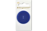 Sirdar Elegant Round 2 Hole Plastic Button, Royal Blue, 38mm (pack of 1)