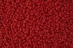 Toho Glass Seed Beads, Opaque Frosted Pepper Red Treasure (0045F) - Size 8, 3mm
