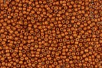 Toho Glass Seed Beads, PermaFinish Burnt Orange Metallic Matte (PF562F) - Size 8, 3mm