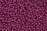 Toho Glass Seed Beads, PermaFinish Hot Pink Metallic Matte (PF563F) - Size 8, 3mm