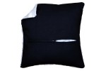 Vervaco Cushion Back with Zipper, Black, 45 x 45cm / 18 x 18in