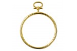 Vervaco Embroidery Frame, Gold, Plastic, Round, 7cm / 2.8in