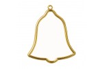 Vervaco Embroidery Frame, Gold, Plastic, Bell Shaped, 8 x 9cm / 3.2 x 3.6in