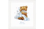 Vervaco - Birth Record - Teddy & Blanket (Cross Stitch Kit)