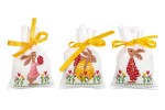 Vervaco - Draw String Gift Bags - Easter Rabbit In Tulip Garden - Set Of 3 (Cross Stitch Kit)