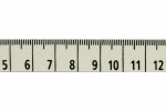 Bowtique Natural Cotton Ribbon - 15mm wide - Tape Measure - Black (5m reel)