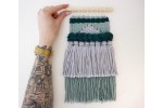 World of Wool - Handwoven Wall Hanging Kit - Rookie - The Green One (Weaving Kit)
