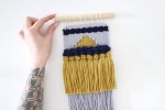 World of Wool - Handwoven Wall Hanging Kit - Rookie - The Yellow One (Weaving Kit)