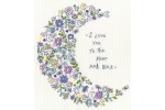 Bothy Threads - Love You To The Moon (Cross Stitch Kit)