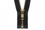 YKK Open End Mediumweight Zip, Brass Metal Teeth, 30cm