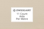 Zweigart Aida - 11 Count (Perl) - Per Metre