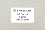 Zweigart Evenweave Linen - 20 Count - Per Metre