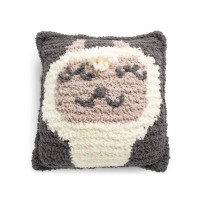 Bernat - Crochet Alpaca Pillow in Sheepy (downloadable PDF)