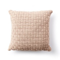 Bernat - Basketweave Knit Pillow in Maker Outdoor (downloadable PDF)