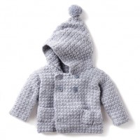 Bernat - Cozy Crochet Hoodie in Softee Baby (downloadable PDF)
