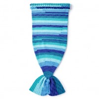 Bernat - Crochet Mermaid Tail Snuggle Sack in Pop! (downloadable PDF)