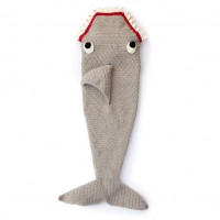 Bernat - Fin-tastic Shark Crochet Snuggle Sack in Blanket, and Blanket Brights (downloadable PDF)