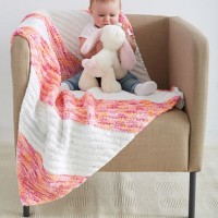 Bernat - Kiddie Corner Baby Blanket in Baby Blanket (downloadable PDF)