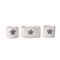 Bernat - Crochet Nursery Storage Set in Baby Blanket and Baby Velvet (downloadable PDF)