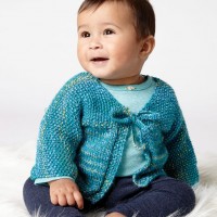 Bernat - Quick Stitch Cardigan in Softee Baby Color (downloadable PDF)