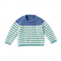 Bernat - Knit Raglan Stripes Pullover in Baby Blanket Tiny (downloadable PDF)