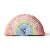 Bernat - Crochet Rainbow Pillow in Baby Blanket (downloadable PDF)