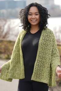 Cascade A357 - Spring Bud Wrap by Shannon Dunbabin in Cantata (downloadable PDF)