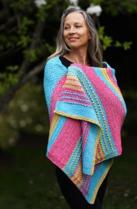 Cascade A390 - Pure Happiness Wrap by Ethel Weinberg in Cantata (downloadable PDF)
