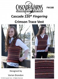 Cascade FW188 - Crimson Trace Vest in 220 Fingering (downloadable PDF)