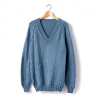 Caron - Adult Knit V-Neck Pullover in Simply Soft (downloadable PDF)