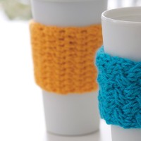 Caron - Coffee on the Go Crochet Cozy in Simply Soft Brites (downloadable PDF)