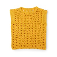 Caron - Hello, Yellow! Crochet Top in Simply Soft (downloadable PDF)